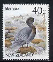 New Zealand 1982-89 Blue Duck 40c from Native Birds def set unmounted mint, SG 1289*
