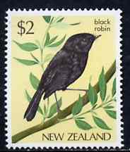 New Zealand 1982-89 Black Robin $2 from Native Birds def set unmounted mint, SG 1293*