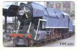 Telephone Card - CTA Railways 10 Units 'phone card #01 showing Blue Steam Loco (Collectable Telecards of America)