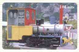 Telephone Card - CTA Railways 10 Units 'phone card #06 showing EOT Narrow Gauge Loco (Collectable Telecards of America)