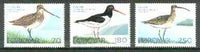 Faroe Islands 1977 Birds (Snipe, Oystercatcher & Whimbrel) set of 3 unmounted mint, SG 27-29*
