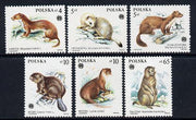 Poland 1984 Fur Bearing Animals set of 6 unmounted mint (SG 2962-7)