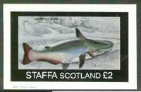 Staffa 1982 Fish #05 (Hypothalmus davalia) imperf,deluxe sheet (£2 value) unmounted mint