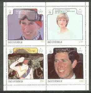 Iso - Sweden 1981 Royal Wedding perf set of 4 unmounted mint