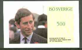 Iso - Sweden 1981 Royal Wedding imperf souvenir sheet (500 value) unmounted mint