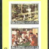 Yemen - Royalist 1968 Paintings (American & European) perf m/sheet unmounted mint (Mi 123/4A)