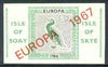 Isle of Soay 1967 Europa overprinted on 1966 Europa (Cormorant) 5s value, imperf on ungummed paper