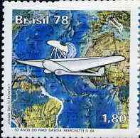 Brazil 1978 Anniversary of South Atlantic Flight by del Prete & Ferrarin unmounted mint, SG 1717*