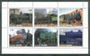 Komi Republic 1999 Steam Locos #1 perf sheetlet containing complete set of 6 values unmounted mint