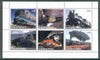 Karakalpakia Republic 1999 Steam Locos perf sheetlet containing complete set of 6 values unmounted mint