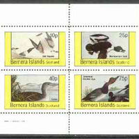 Bernera 1982 Ducks (Old Sqaw, Loon, etc) perf sheetlet containing set of 4 unmounted mint