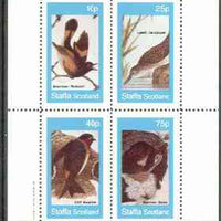 Staffa 1982 Birds #57 (Redstart, Sandpiper, etc) perf set of 4 values (10p to 75p) unmounted mint