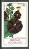 Grunay 1982 Flowers #04 (Althaea Rosea) imperf souvenir sheet (£1 value) unmounted mint