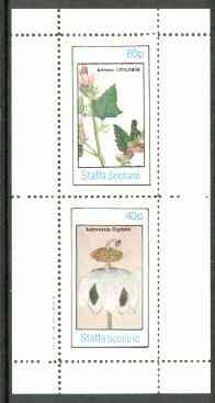 Staffa 1982 Flowers #24 (Althaea & Adansonia) perf set of 2 values (40p & 60p) unmounted mint