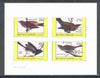 Bernera 1982 Birds #24 (Sparrows, Blackbird & Finch) imperf,set of 4 values (10p to 75p) unmounted mint