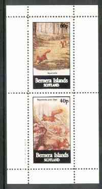 Bernera 1982 Squirrels #2 perf,set of 2 values (40p & 60p) unmounted mint