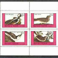 Bernera 1982 Birds #26 (Sparrow, Nuthatch etc) perf,set of 4 values (10p to 75p) unmounted mint