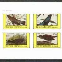 Bernera 1982 Birds #26 (Coot, Buntings, etc) imperf,set of 4 values (10p to 75p) unmounted mint