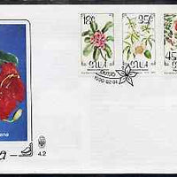 South West Africa 1990 Flora set of 4 on unaddressed illustrated cover with special 'flower' first day cancel, SG 534-37