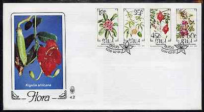 South West Africa 1990 Flora set of 4 on unaddressed illustrated cover with special 'flower' first day cancel, SG 534-37
