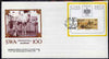 South West Africa 1988 Centenary of Postal Service m/sheet (Camel Mail) on unaddressed illustrated cover with special first day cancel
