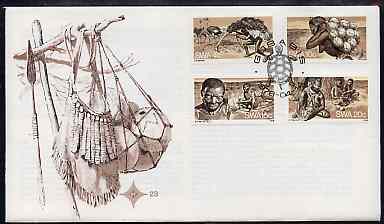 South West Africa 1978 The Bushmen set of 4 on unaddressed illustrated cover with special 'Turtle' first day cancel, SG 315-18