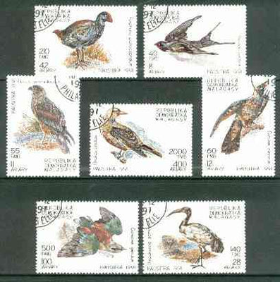 Malagasy Republic 1991 Birds perf set of 7 fine cto used*