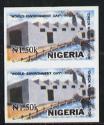 Nigeria 1993 World Environment Day 1n50 Water Pollution imperf pair unmounted mint SG 657var