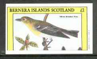Bernera 1982 Yellow Throated Vireo imperf souvenir sheet (£1 value) unmounted mint