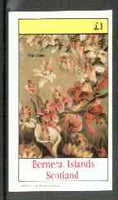 Bernera 1982 Lilies imperf souvenir sheet (£1 value) unmounted mint