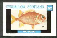 Eynhallow 1982 Fish #05 (Pauu) imperf deluxe sheet (£2 value) unmounted mint