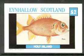 Eynhallow 1982 Fish #05 (Pauu) imperf deluxe sheet (£2 value) unmounted mint