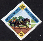 Thomond 1968 Horse Racing 2.5d (Diamond-shaped) with 'Europa 1968' overprint inverted unmounted mint