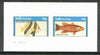 Staffa 1982 Fish #11 (Heniochus & Pikea aurora) imperf,set of 2 values (40p & 60p) unmounted mint