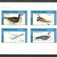 Eynhallow 1982 Birds #20 (Gull, Turnstone, Kittiwake & Diver) imperf,set of 4 values,unmounted mint