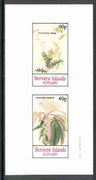 Bernera 1982 Flowers #15 (Chorizema & Carolinea) imperf,set of 2 values (40p & 60p) unmounted mint