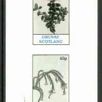 Grunay 1982 Flowers #05 (Pimelea & Erica) imperf set of 2 (40p & 60p) unmounted mint