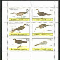 Bernera 1982 Birds #30 (Shearwater, Petrel, Skua etc) perf,set of 6 values (15p & 75p) unmounted mint