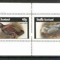Staffa 1982 Birds #61 (Capercaillie & Ring Dove) perf set of 2 values (40p & 60p) unmounted mint