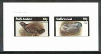 Staffa 1982 Birds #61 (Capercaillie & Ring Dove) imperf set of 2 values (40p & 60p) unmounted mint