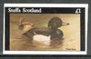 Staffa 1982 Birds #61 (Tufted Duck) imperf souvenir sheet (£1 value) unmounted mint