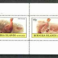 Bernera 1982 Game Birds #4 (Red Grouse & Partridge) perf set of 2 values unmounted mint