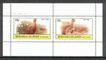 Bernera 1982 Game Birds #4 (Red Grouse & Partridge) perf set of 2 values unmounted mint