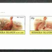 Bernera 1982 Game Birds #4 (Red Grouse & Partridge) imperf set of 2 values unmounted mint