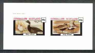 Eynhallow 1982 Shorebirds (Snipe & Plover) imperf set of 2 values unmounted mint