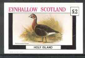 Eynhallow 1982 Red Breasted Goose imperf deluxe sheet (£2 value) unmounted mint