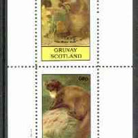 Grunay 1982 Mammals (Water Vole & Weasel, incorrectly inscribed Badger) perf set of 2 unmounted mint
