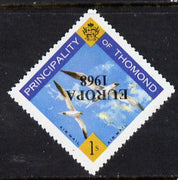 Thomond 1968 Sea Gulls 1s (Diamond shaped) with 'Europa 1968' overprint inverted unmounted mint