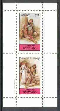 Grunay 1982 Shakespeare Characters (Perdita & Miranda) perf set of 2 unmounted mint