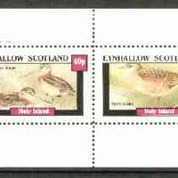 Eynhallow 1982 Marshbirds (Snipe & Crake) perf set of 2 values unmounted mint